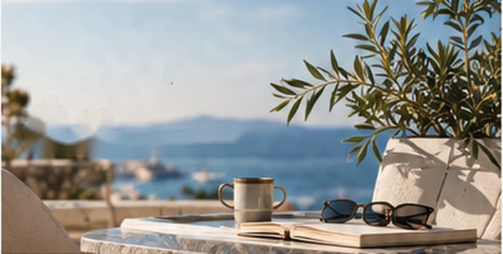 Terrasse méditerranéenne illustrant un logement préparé sur la Côte d’Azur